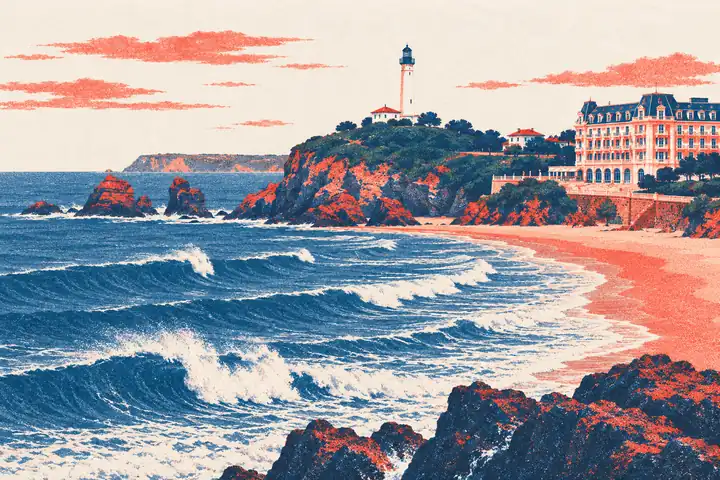 Illustration de Biarritz